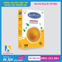 In hộp giấy đựng tinh bột ngũ cốc, tinh bột nghệ, mầm đậu nành, gạo lứt tại Hà Nội.