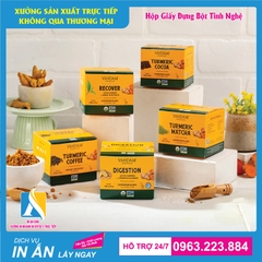 In hộp giấy đựng tinh bột ngũ cốc, tinh bột nghệ, mầm đậu nành, gạo lứt tại Hà Nội.