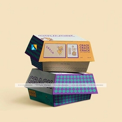 In hộp giấy đựng hamburger theo yêu cầu, hộp sẵn GIÁ RẺ, mẫu đẹp 2025