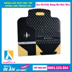 Hộp giấy đựng bia được thiết kế đẹp xách 6 chai, 4 chai, 2 chai