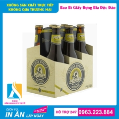 Hộp giấy đựng bia được thiết kế đẹp xách 6 chai, 4 chai, 2 chai