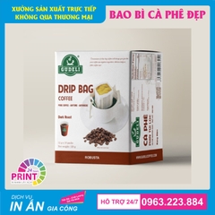 Tạo dấu ấn thương hiệu với dịch vụ in bao bì giấy đựng cà phê chuyên nghiệp