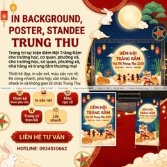 In Background, Poster, Standee Trung Thu - Trang Trí Sự Kiện Đêm Hội Trăng Rằm