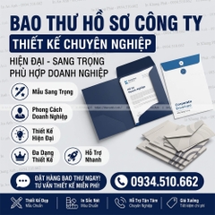 In Bao Thư Hồ Sơ Công Ty Giá Rẻ – Thiết Kế Chuyên Nghiệp
