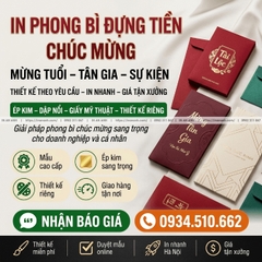 In Phong Bì Đựng Tiền, Chúc Mừng - Mừng Tuổi, Tân Gia, Sự Kiện