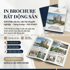 In Brochure Bất Động Sản - Giới Thiệu Dự Án, Căn Hộ Chuyên Nghiệp Hút Khách
