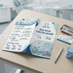 In Brochure Bệnh Viện, Y Tế - Giới Thiệu Dịch Vụ Khám Chữa Chuyên Nghiệp
