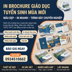 In Brochure Giáo Dục, Tuyển Sinh - Cho Trường, Trung Tâm Mùa Tuyển Sinh