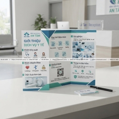 In Brochure Bệnh Viện, Y Tế - Giới Thiệu Dịch Vụ Khám Chữa Chuyên Nghiệp
