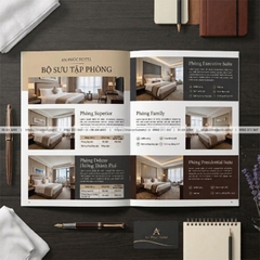 In Brochure Khách Sạn, Hotel - Mẫu Sang Trọng Giới Thiệu Phòng & Dịch Vụ