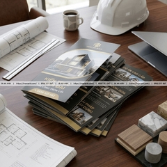 In Brochure Gấp 3 (Tri-fold) Chuyên Nghiệp - Doanh Nghiệp, Dịch Vụ, Showroom