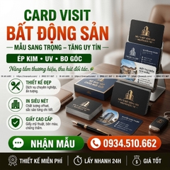 Card Visit Bất Động Sản - Chuyên Nghiệp, Tạo Uy Tín Cho Môi Giới