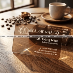 In Card Visit Nhựa Trong Suốt - Chống Nước, Siêu Bền, Độc Đáo