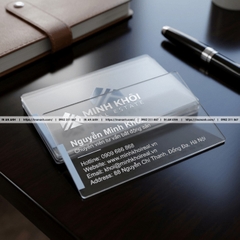 In Card Visit Nhựa Trong Suốt - Chống Nước, Siêu Bền, Độc Đáo
