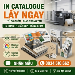 In Catalogue Lấy Ngay, Số Lượng Ít - Từ 30 Cuốn, Giao Trong 24h