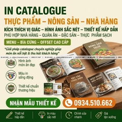 In Catalogue Thực Phẩm, Nông Sản, Nhà Hàng - Kích Thích Vị Giác