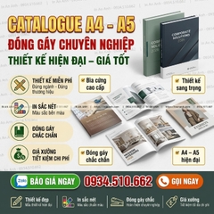 In Catalogue A4, A5 Đóng Gáy Chuyên Nghiệp Giá Tận Xưởng