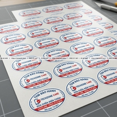 In Tem Bảo Hành Điện Thoại Decal Vỡ Số Nhảy