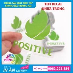 In Decal Trong Suốt Theo Yêu Cầu – Đẹp, Rẻ, Lấy Ngay