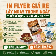 Xưởng In Flyer Lấy Ngay Trong Ngày Tại Hà Nội Giá Rẻ In Nhanh