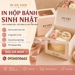 Hộp Bánh Sinh Nhật Theo Thương Hiệu - Giữ Form, In Logo Tiệm Bánh