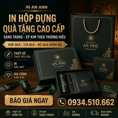 In Hộp Đựng Quà tặng cao cấp Cao Cấp - Sang Trọng, Ép Kim Theo Thương Hiệu