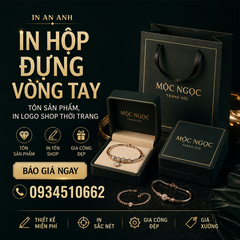 In Hộp Đựng Vòng tay - Tôn Sản Phẩm, In Logo Shop Thời Trang