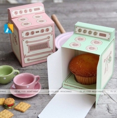 In hộp giấy đựng bánh cupcake đẹp, chất lượng, giá rẻ Hà Nội