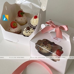 In hộp giấy đựng bánh cupcake đẹp, chất lượng, giá rẻ Hà Nội