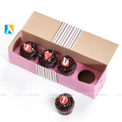 In hộp giấy đựng bánh cupcake đẹp, chất lượng, giá rẻ Hà Nội