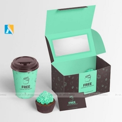 In hộp giấy đựng bánh cupcake đẹp, chất lượng, giá rẻ Hà Nội
