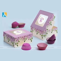 In hộp giấy đựng bánh cupcake đẹp, chất lượng, giá rẻ Hà Nội