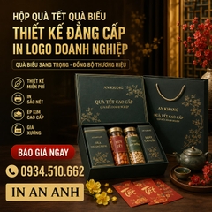 In Hộp Quà Tết Quà Biếu - Thiết Kế Đẳng Cấp, In Logo Doanh Nghiệp