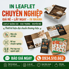 In Leaflet Chuyên Nghiệp - Giá Rẻ, Lấy Ngay Tại Hà Nội