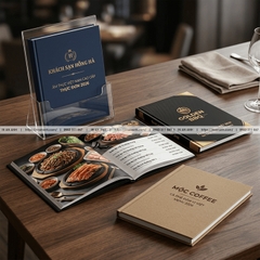 In Menu Bìa Cứng Theo Yêu Cầu - Chắc Chắn, Sang Trọng, Bền Lâu