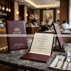 In Menu Bìa Da Cao Cấp - Sang Trọng, Đẳng Cấp Cho Nhà Hàng, Khách Sạn