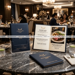 In Menu Bìa Da Cao Cấp - Sang Trọng, Đẳng Cấp Cho Nhà Hàng, Khách Sạn