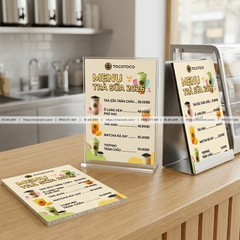 In Menu Bồi Formex - Nhẹ, Cứng, Lấy Nhanh, Giá Rẻ Cho Quán