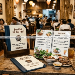 In Menu Nhựa PVC Theo Yêu Cầu - Chống Nước, Bền Đẹp, Lau Sạch Dễ Dàng