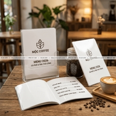 In Menu Nhựa PVC Theo Yêu Cầu - Chống Nước, Bền Đẹp, Lau Sạch Dễ Dàng
