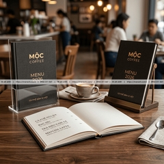 In Menu Bìa Cứng Theo Yêu Cầu - Chắc Chắn, Sang Trọng, Bền Lâu