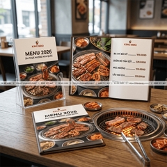 In Menu Quán Ăn - Thực Đơn Bền, Chống Dầu Nước, Giá Rẻ, Dễ Lau