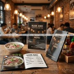 In Menu Quán Ăn - Thực Đơn Bền, Chống Dầu Nước, Giá Rẻ, Dễ Lau