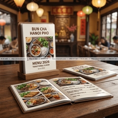 In Menu Quán Ăn - Thực Đơn Bền, Chống Dầu Nước, Giá Rẻ, Dễ Lau