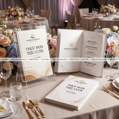 In & Thiết Kế Thực Đơn Tiệc Cưới, Cỗ Cưới - Mẫu Sang Trọng Theo Yêu Cầu