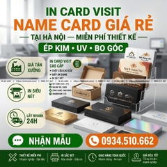 In Card Visit Hà Nội - Xưởng In Uy Tín Tại Tân Triều, Tiêu Chí Chọn Đúng