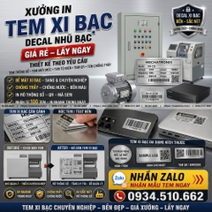 Xưởng In Tem Xi Bạc Metalized Phản Quang