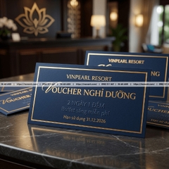 In Phiếu Quà Tặng Cao Cấp Ép Kim – UV – Dập Nổi