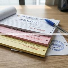 In Phiếu Xuất Kho, Nhập Kho - Quyển Nhiều Liên, Đánh Số, Theo Mẫu Doanh Nghiệp