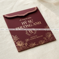 In Phong Bì Đám Cưới - Đựng Thiệp, Tiền Mừng, Mẫu Sang Trọng Tinh Tế